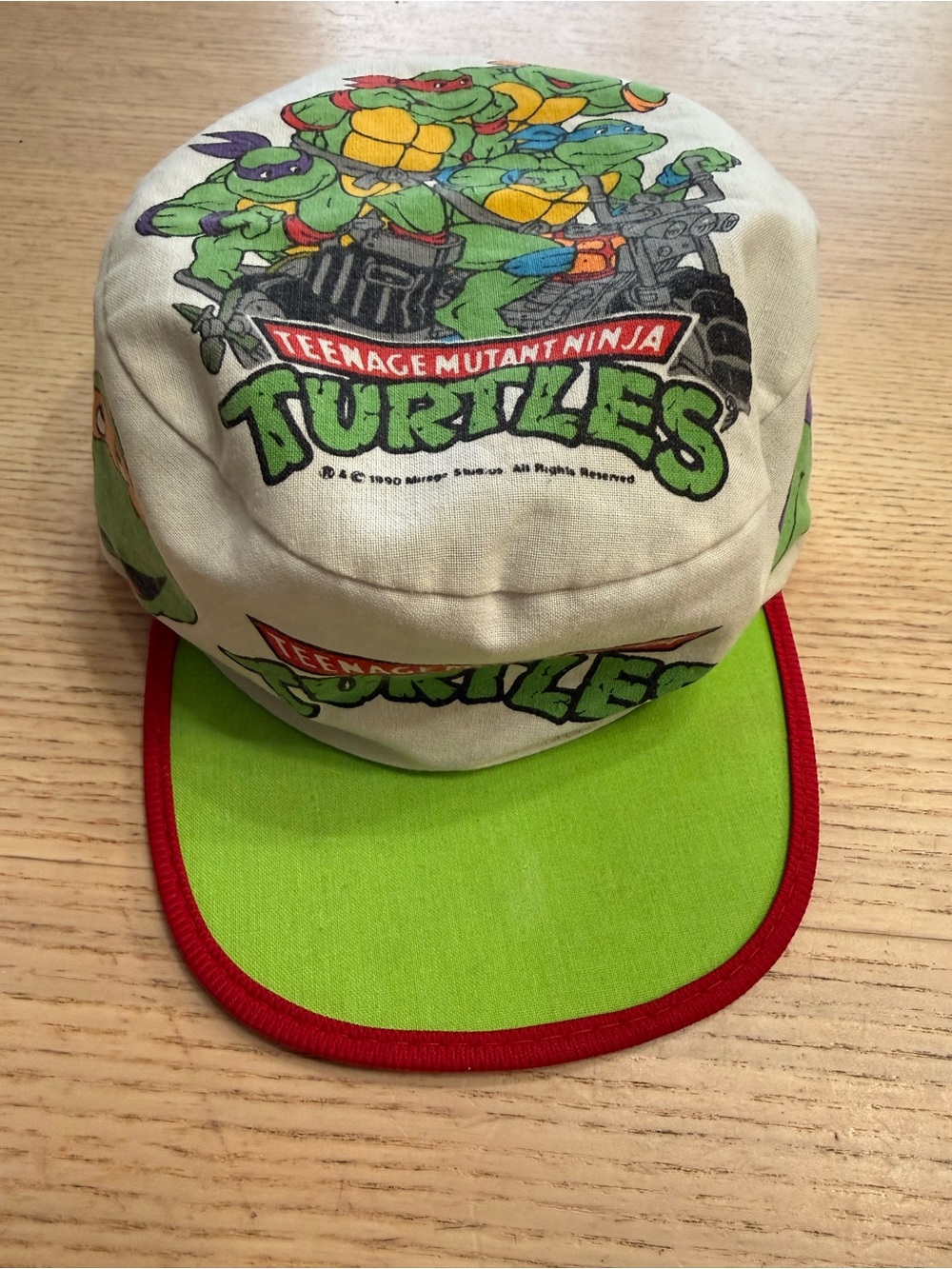 1990 Mirage Studios Vintage youth Teenage Mutant Ninja Turtles painters cap hat